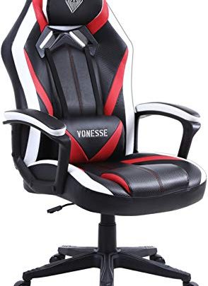 Gaming Chairs for Teens, Ergonomic Gaming Computer Chair with Massage, Carbon Fiber Modern Office Gaming Chair, Computer Chair Big and Tall,