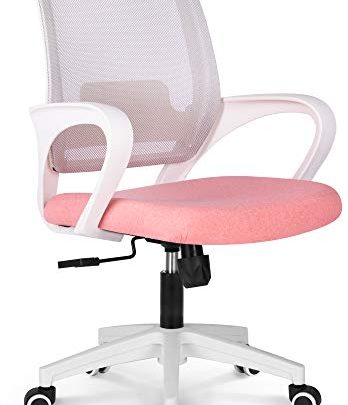 NEO CHAIR Office Chair Ergonomic Desk Chair Mesh Computer Chair Lumbar Support Modern Executive Adjustable Rolling Swivel Chair Comfortable Mid Black Task Home Office Chair,