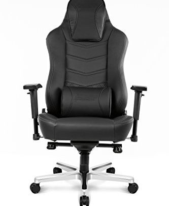 AKRacing Office Series Onyx Executive Desk Chair with High Backrest, Recliner, Swivel, Tilt, Rocker & Seat Height Adjustment Mechanisms with 5/10 – Black