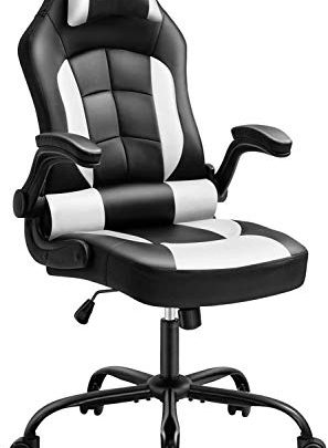 Gaming Chair, Cadcah Ergonomic Computer Chair Reclining High Back Office Chair Height Adjustment Desk Chair with Armrests Headrest and Lumbar Support PC Gaming Chair for Adults Teens Men Women