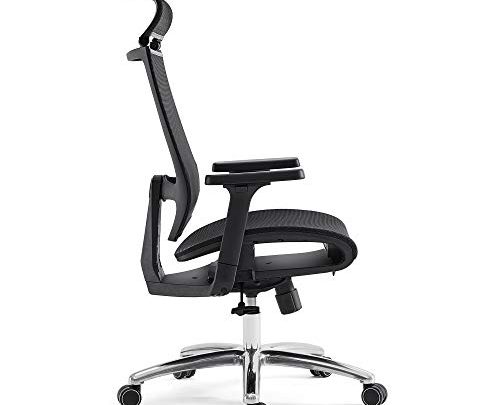 BILKOH Ergonomic Office Chair, High Back Desk Chair with Mesh Seat – Adjustable Lumbar Support Breathable Mesh Chair Wide Headrest& Reclining Task Chair Adjustable 3D Armrest & Height Computer Chairs