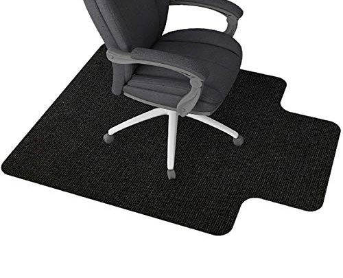 Office Chair Mat for Hardwood/ Tile Floor, with Lip, 47″x 35″,0.16″ Thick, Hard Floor Protector, Anti Slip, Self Adhesive and ECO Friendly,