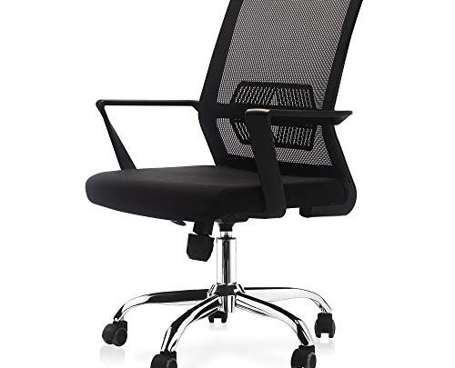 Rocstoc Ergonomic Office Chair [Black], Mesh Home Office Chair, Comfortable Reclining Desk Chair with Lumbar Support, Adjustable Swivel Computer Task…
