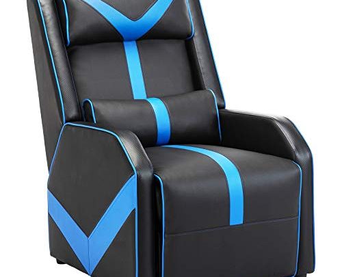 Gaming Recliner Chair Single Living Room Sofa Racing Style Ergonomic Lounge Sofa Modern PU Leather Recliner Home Theater Seat for…