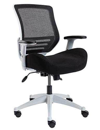 BOLISS Office Chair 400lb Ergonomic Desk Chair Mesh Computer Chair Executive Task Chair with Height Adjustable Armrest (Grey Frame Black…