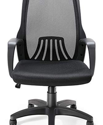 Office Chair Ergonomic Desk Task Chair with Lumbar Support, Tribesigns Mid-Back Mesh Home Office Swivel Chair Modern Chair with Wheels…