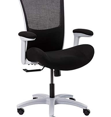 BOLISS Big and Tall Office Chair 500lbs Wide Seat Computer Chair Ergonomic Desk Chair Task Chair with Flip-Up Arms (Grey…