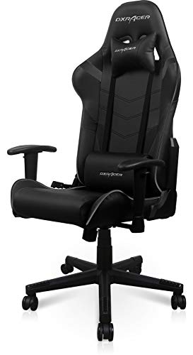 DXRacer P Series Entry-Level Office Executive, Video Game Chair | Ergonomic Head Pillow and Lumbar Support, Standard, Black