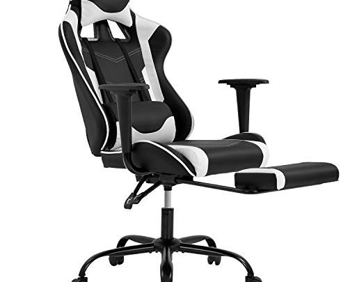 PC Gaming Chair Ergonomic Office Chair Desk Chair PU Leather Racing Executive Modern Swivel Rolling High Back Computer Chair with…