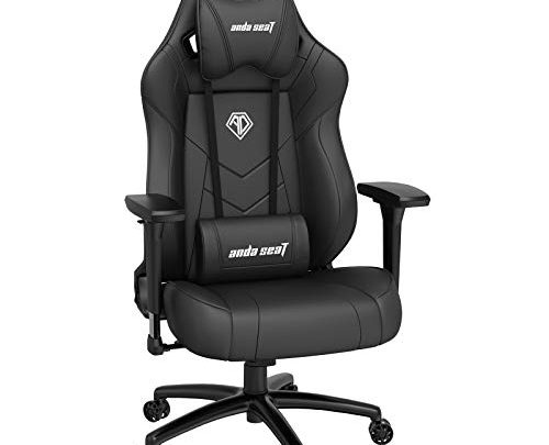 Ergonomic Gaming Chair,ANDASEAT Dark Demon Swivel PVC Leather Computer Office Chair,4D Adjustable PU Armrest Video Game Chairs,160°Gaming Recliner Rocker with…