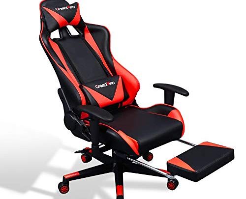 US Stock Racing Gaming Chair with Footrest, Big and Tall Video Game Chair, Ergonomic High Back Computer Chair with Adjustable…