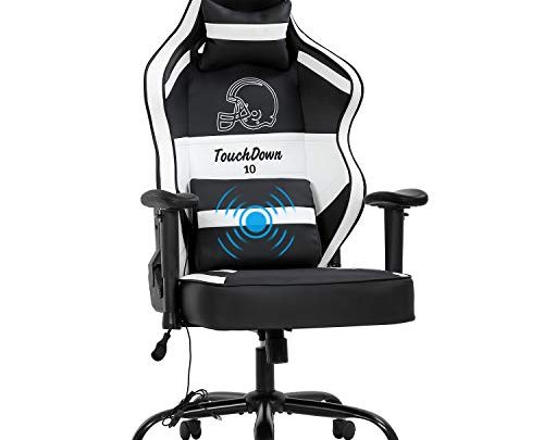 Gaming Chair Big and Tall Office Chair 500lb Wide Seat Desk Chair with Lumbar Support Headrest 2D Arms Task Swivel…