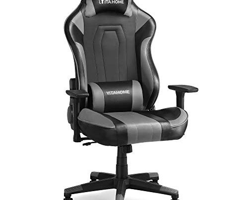 YITAHOME Massage Gaming Chair Big and Tall Heavy Duty 350lbs Ergonomic Video Game Chair High Back Office Computer Chair Racing…
