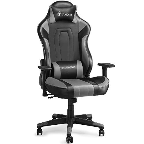 YITAHOME Massage Gaming Chair Big and Tall Heavy Duty 350lbs Ergonomic Video Game Chair High Back Office Computer Chair Racing…