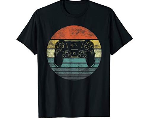Video Gamer Gifts Funny Retro Video Game Controller Gaming T-Shirt