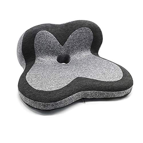 Seat Cushion Pillow for Chair – Memory Foam for Back Pain & Sciatica Relief, Non-Slip Orthopedic Coccyx for Tailbone Pain-Contoured…