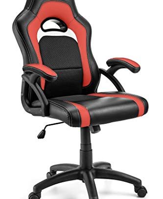 Comfortable Office Chair with Lumbar Support | Ergonomic Double Cushioned Desk Chair for Gaming, Desk Tasks & More | Equipped…