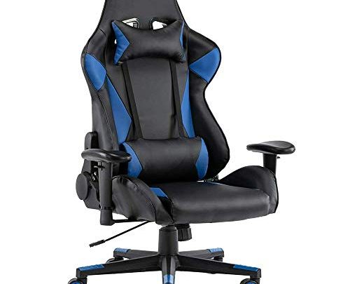 350 Lbs Heavy Duty & Sturdy Ergonomic Gaming Chair with High Back Footrest Adjustable Recliner with Headrest Lumbar Support Pillow…