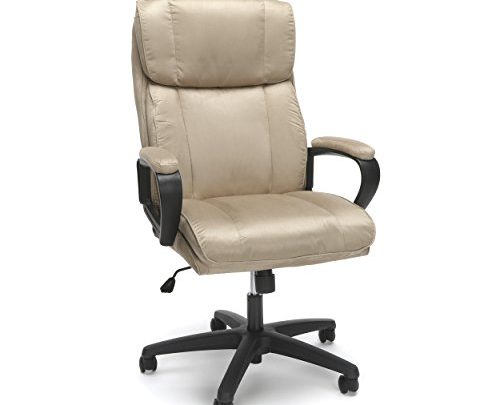 OFM, Plush High-Back Microfiber Office Chair, in Tan (ESS-3081-TAN)