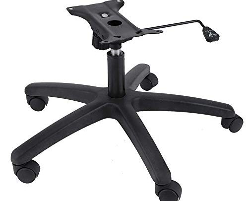 Mophorn Replacement Chair Base,Max Weight 350 Pounds,Stroke Length 5 Inch,with Bottom Plate Stand Cylinder and 5 Casters, 28 Inch, Black