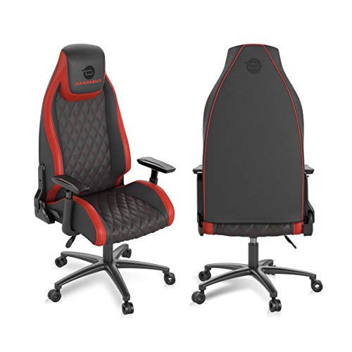 Atlantic Dardashti Gaming Chair – Commercial Grade, BIFMA X5.1 Tested, Next-Gen Ergonomic, Race Car Inspired Black with Red Accent, PN78050357