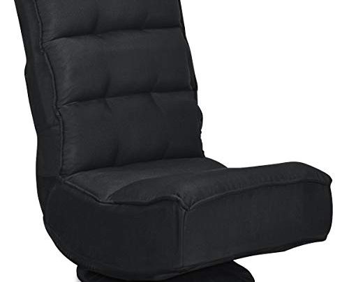 Giantex 360 Degree Swivel Floor Chair, Folding Floor Gaming Chair with 5 Positions Adjustable, Lazy Sofa Lounge Chair w/Tufted Back…