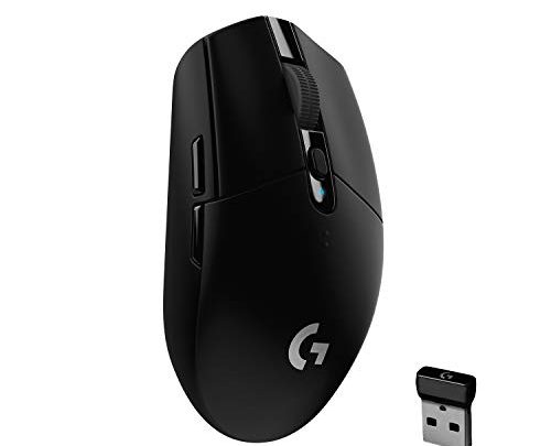Logitech G305 LIGHSTPEED Wireless Gaming Mouse, Hero 12K Sensor, 12,000 DPI, Lightweight, 6 Programmable Buttons, 250h Battery Life, On-Board Memory,…