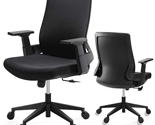 Office Chair Desk Chair Computer Chair with Lumbar Support, Tribesigns Ergonomic Office Chair Swivel Big and Tall Chair Rolling Mesh…