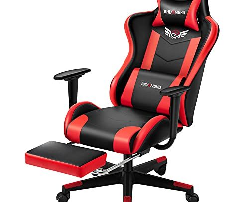 Shuanghu Gaming Chair Office Chair Ergonomic Computer Chair with Reclining Chair with Headrest and Lumbar Support Video Game Chair for…