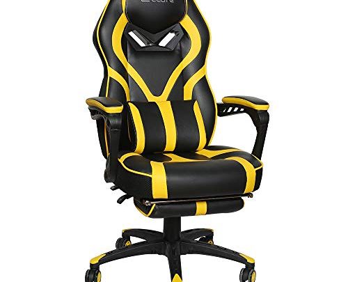 Office Chair Video Game Chair,Gaming Chair Racing Style,High Back PU Leather PC Racing Computer Desk Office Swivel Recliner with Retractable…