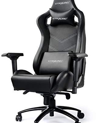 Gtracing Luxury Gaming Chair Big and Tall 400 lbs, Recliner, Swivel, Tilt, 4D Armrests, High Backrest, Rocker & Seat Height…