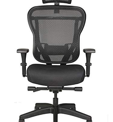 Oak Hollow Furniture Aloria Series Office Chair Ergonomic Executive Computer Chair, Fabric Soft Seat Cushion, Mesh Back, Adjustable Lumbar Support…