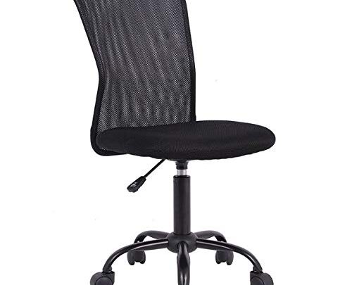 Chair Task Computer Chair Adjustable Stool Back Support Ergonomic Office Chair Mesh Table Modern Executive Swivel Chair – Black (1)