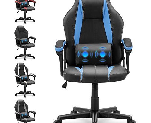 Yaksha Gaming Chair Massage PC Gamer Chairs Ergonomic Racing Style Computer Chair E-Sports Chair with Lumbar Support Armrest High Back…