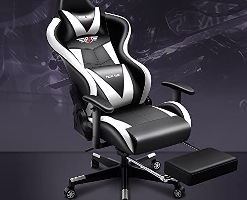 PatioMage Gaming Chair Ergonomic Office Chair Headrest Lumbar Support Comfortable High Back Adjustable Reclining Computer Chair with Footrest Desk Chair…