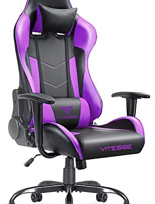 Vitesse Ergonomic Gaming Chair, 300 lbs PC Computer Gamer Chair for Teens Adults, Racing Office Desk Chair, Silla Gamer Height…