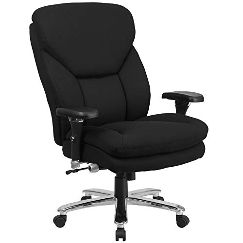 Flash Furniture HERCULES Series 24/7 Intensive Use Big & Tall 400 lb. Rated Black Fabric Executive Ergonomic Office Chair with…
