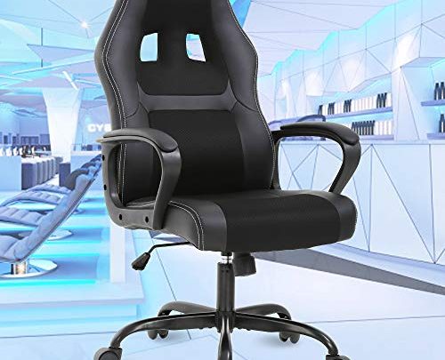 Office Chair Gaming Chair Desk Chair Ergonomic Computer High Back Rolling Executive Chair with Lumbar Support and Comfort Armrest Swivel…