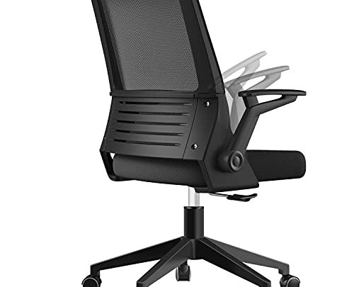 Office Chair, Shuanghu Ergonomic Home Office Desk Chair Mesh Office Chair with Armrests Lumbar Support Height Adjustable Rolling Swivel Computer…