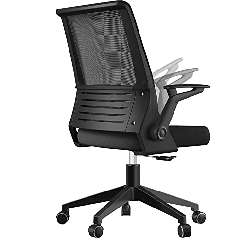 Office Chair, Shuanghu Ergonomic Home Office Desk Chair Mesh Office Chair with Armrests Lumbar Support Height Adjustable Rolling Swivel Computer…
