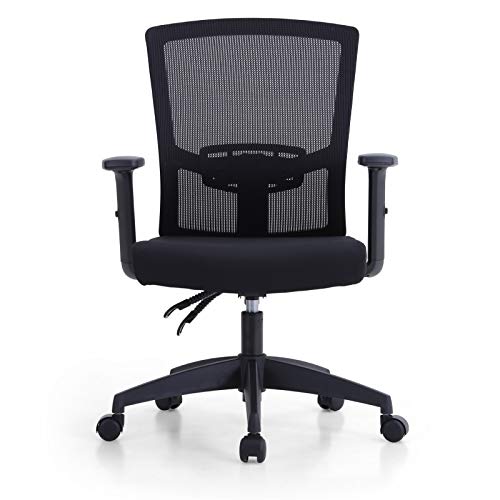 MAISON ARTS Mesh Office Chair Ergonomic Home Desk Chair Mid-Back Computer Task Chair with Breathable Mesh and Adjustable Armrests for…