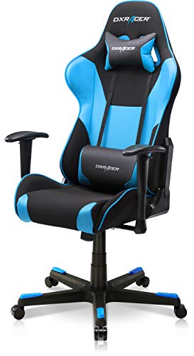DXRacer PC Gaming Chair Racing Style Office Computer Seat Height Adjustable Recliner with Ergonomic Head Pillow and Lumbar Support, Formula…