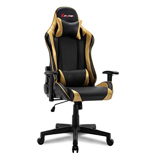 Computer Gaming Chair Video Gaming Chair Gaming Chair for Adults Gaming Desk Chair Adjustable Height Swivel Leather Ergonomic Home Office…
