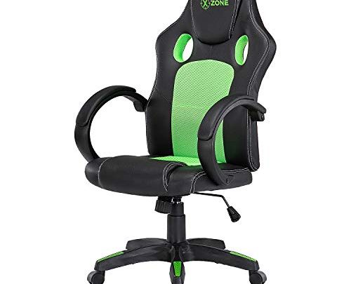 Kerms Gaming Chair Ergonomic High Back PU Leather Racing Style with Adjustable Armrest and Back Recliner Swivel Rocker Office Chair…