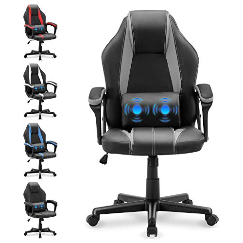 Yaksha Gaming Chair Massage Office Chair Ergonomic Computer Chair Gamer Chair Video Game Chairs with Lumbar Support Armrests Headrest Racing…