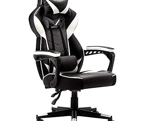 Bonzy Home Gaming Chair Office Chair High Back Computer Chair PU Leather Desk Chair PC Racing Executive Ergonomic Adjustable Swivel…