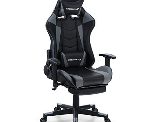 MAISON ARTS Gaming Chair, Ergonomic Video Gaming Chair Executive Reclining Computer Chair with Massage Lumbar Support and Retractible Footrest, Rolling…