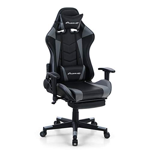 MAISON ARTS Gaming Chair, Ergonomic Video Gaming Chair Executive Reclining Computer Chair with Massage Lumbar Support and Retractible Footrest, Rolling…