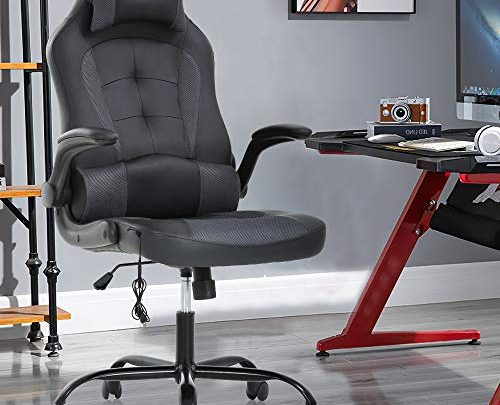 Massage Gaming Chair Ergonomic Office Chair High Back Desk Chair PU Leather Executive Chair with Lumbar Support Headrest Armrest PC…