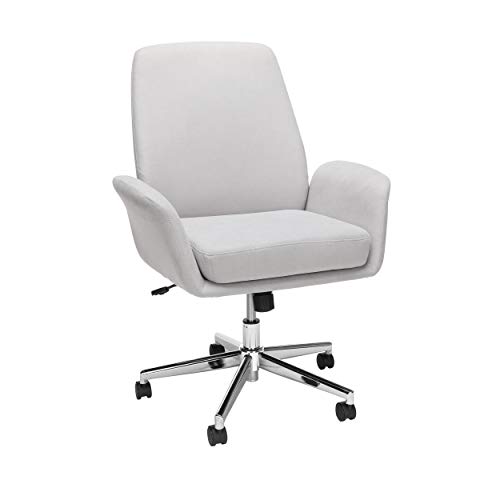 OFM 733-F Modern Fabric Upholstered Office, Cushioned Arm Chair, Grey